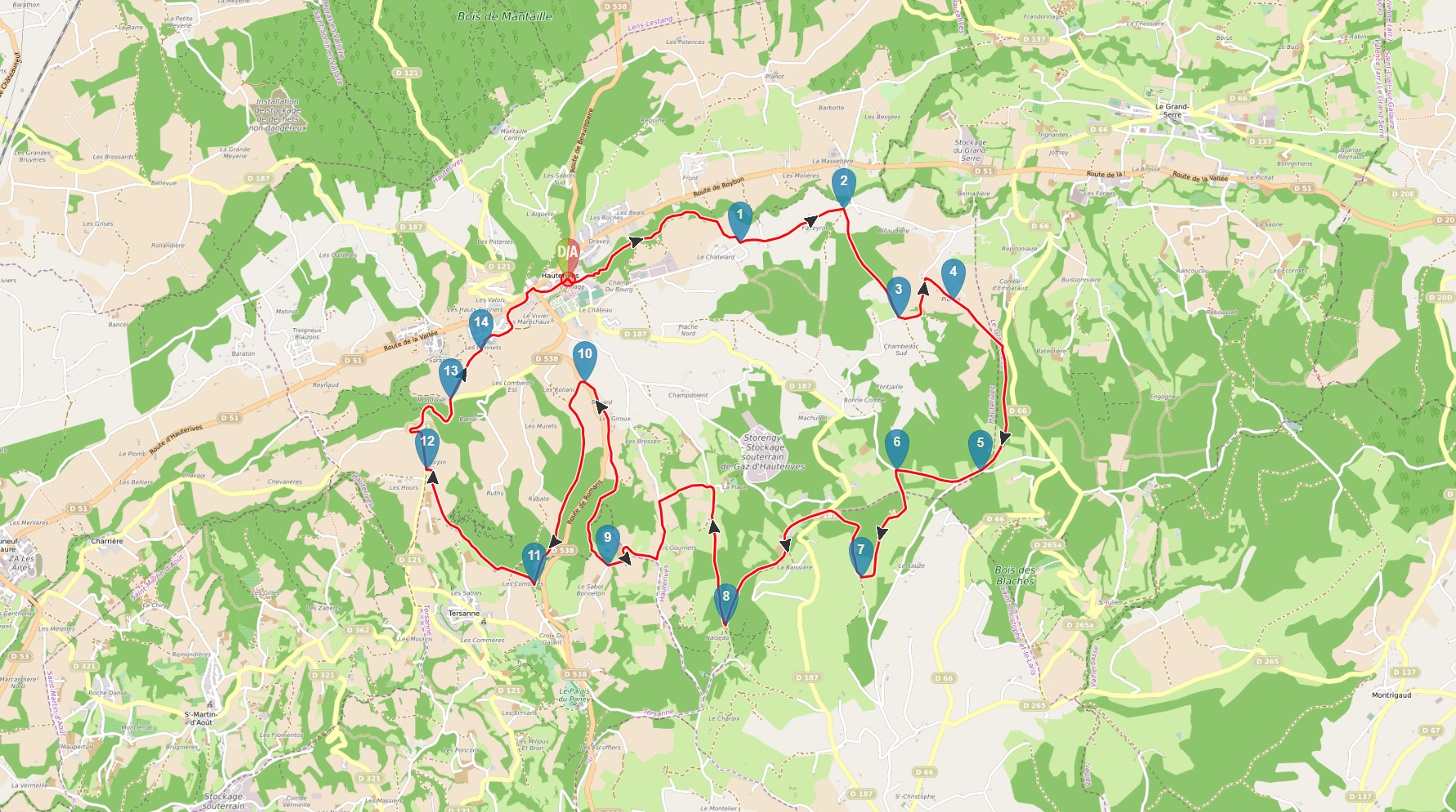 Parcours VTT